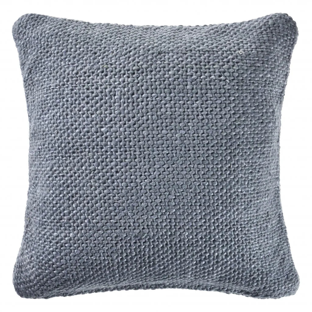18\" Cream Cotton HMS Decorative Throw Pillow