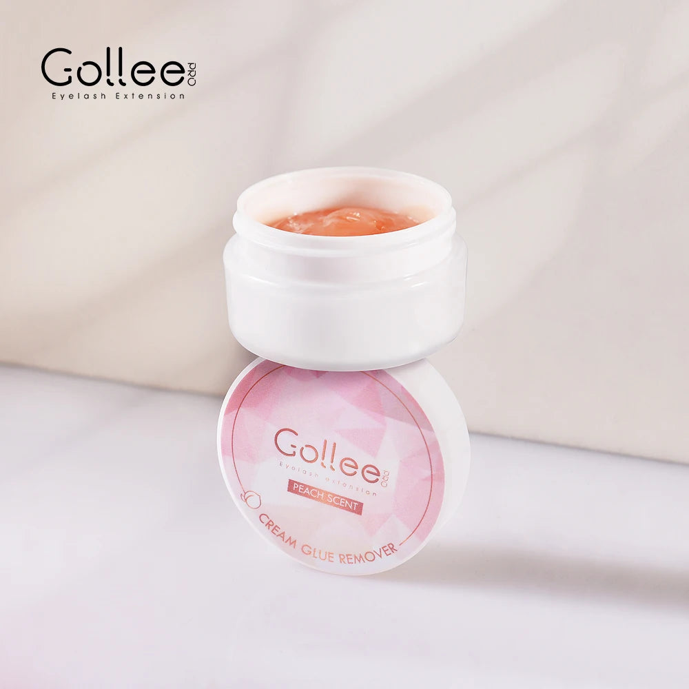 For Gollee Peach Scented Individual Eyelash Glue Remover DIY Korea Extension Removal Adhesive Lash Cream Lash Extension Glue Rem