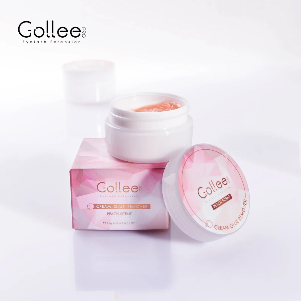 For Gollee Peach Scented Individual Eyelash Glue Remover DIY Korea Extension Removal Adhesive Lash Cream Lash Extension Glue Rem