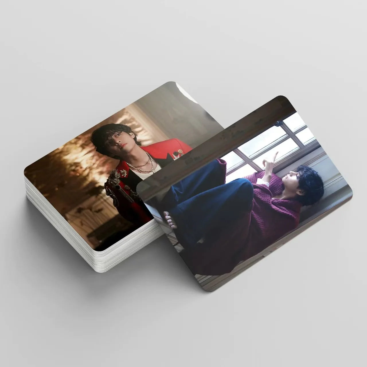 55pcs/Set Kpop TaeHyung Solo Album WINTER AHEAD Lomo Cards Idol HD Photo Cards for Fans To Collect Cards