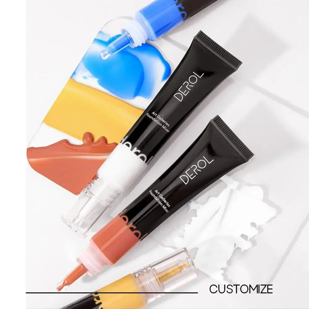 4 Colors Correction Makeup Base Color Adjustment White Blue Yellow Orange Base Blender Makeup Custom Shadow Blend Pigment Beauty