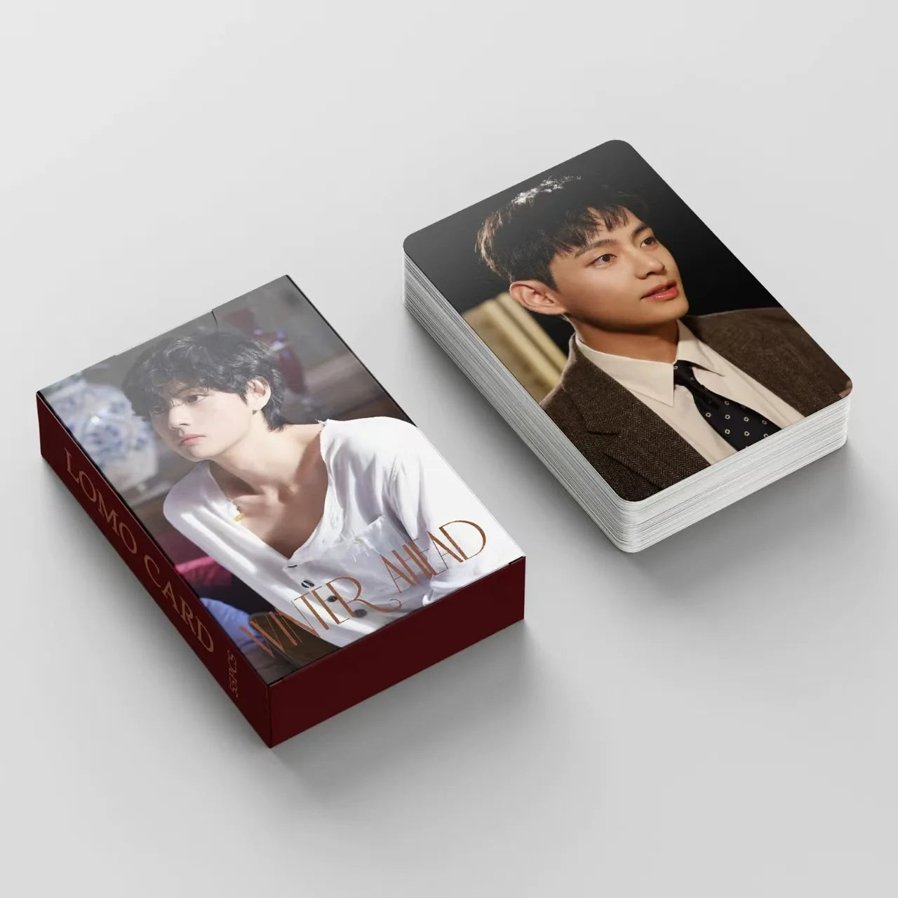 55pcs/Set Kpop TaeHyung Solo Album WINTER AHEAD Lomo Cards Idol HD Photo Cards for Fans To Collect Cards