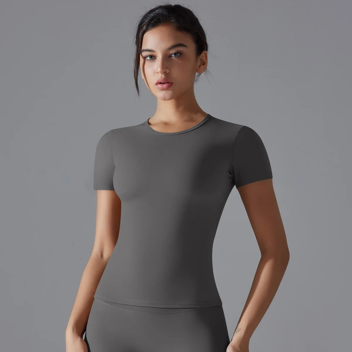 Female Short Sleeves Yoga Shirts Women Fitness Sports T-Shirts Yoga Top Quick Dry Running Tops Tights Gym Workout Push Up Clothe