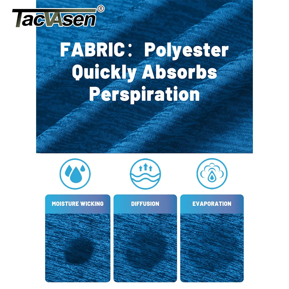 TACVASEN Summer Quick Dry T-shirts Mens Running Jogging Athletic T-shirts Reflective Stripe Sports Gym Fitness Workout T Shirts