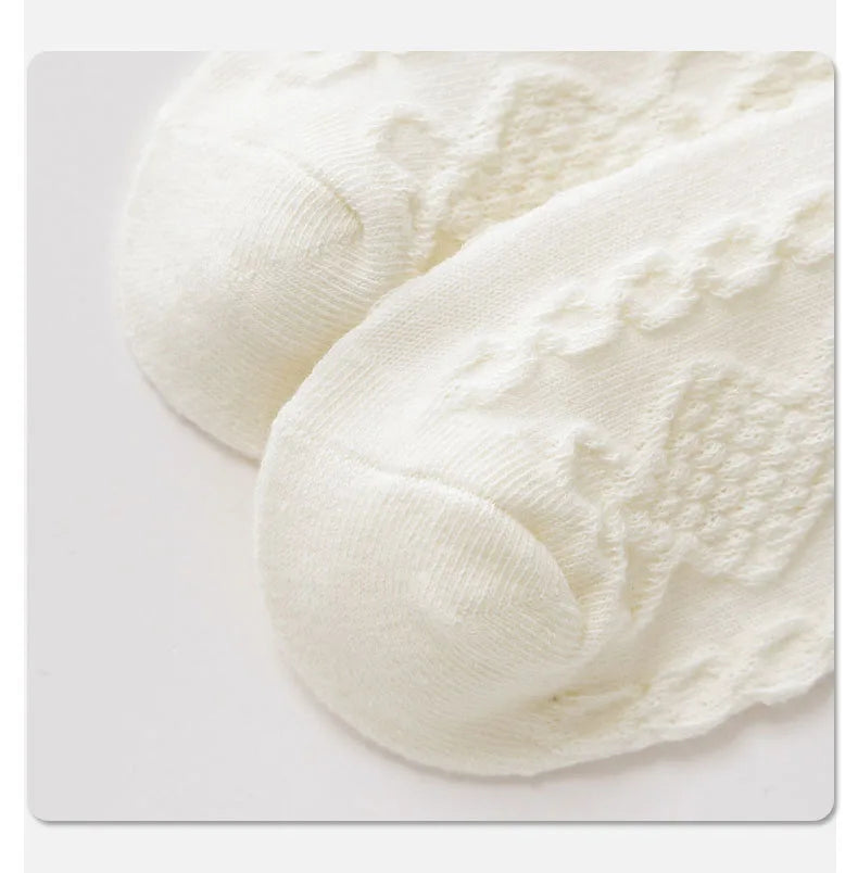 5 Pairs Girls Socks Solid White Cotton Socks A Class Socks Baby Autumn Mid Calf Socks Children Medium Socks Baby Kids Socks