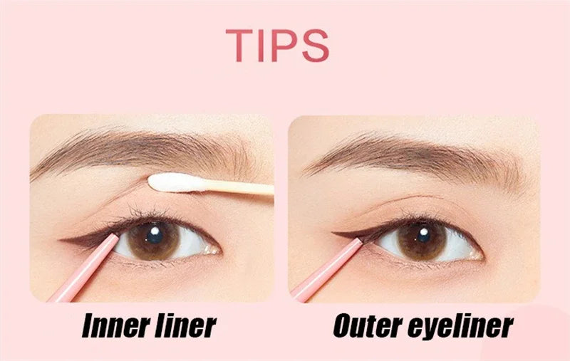 1pcs Beauty Eyeliner Pencil Eyeliner Gel Pen Waterproof Long Lasting Silkworm Pen Black Brown Eyeliner for Beginners Eye Makeup