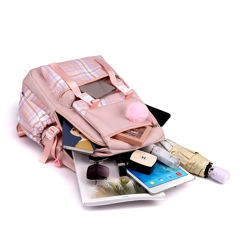 3pcs Set Kpop Demon Hunters Backpack Students Girl Lightweight School Bags Teenager Travel Rucksack Back To School Back Pack