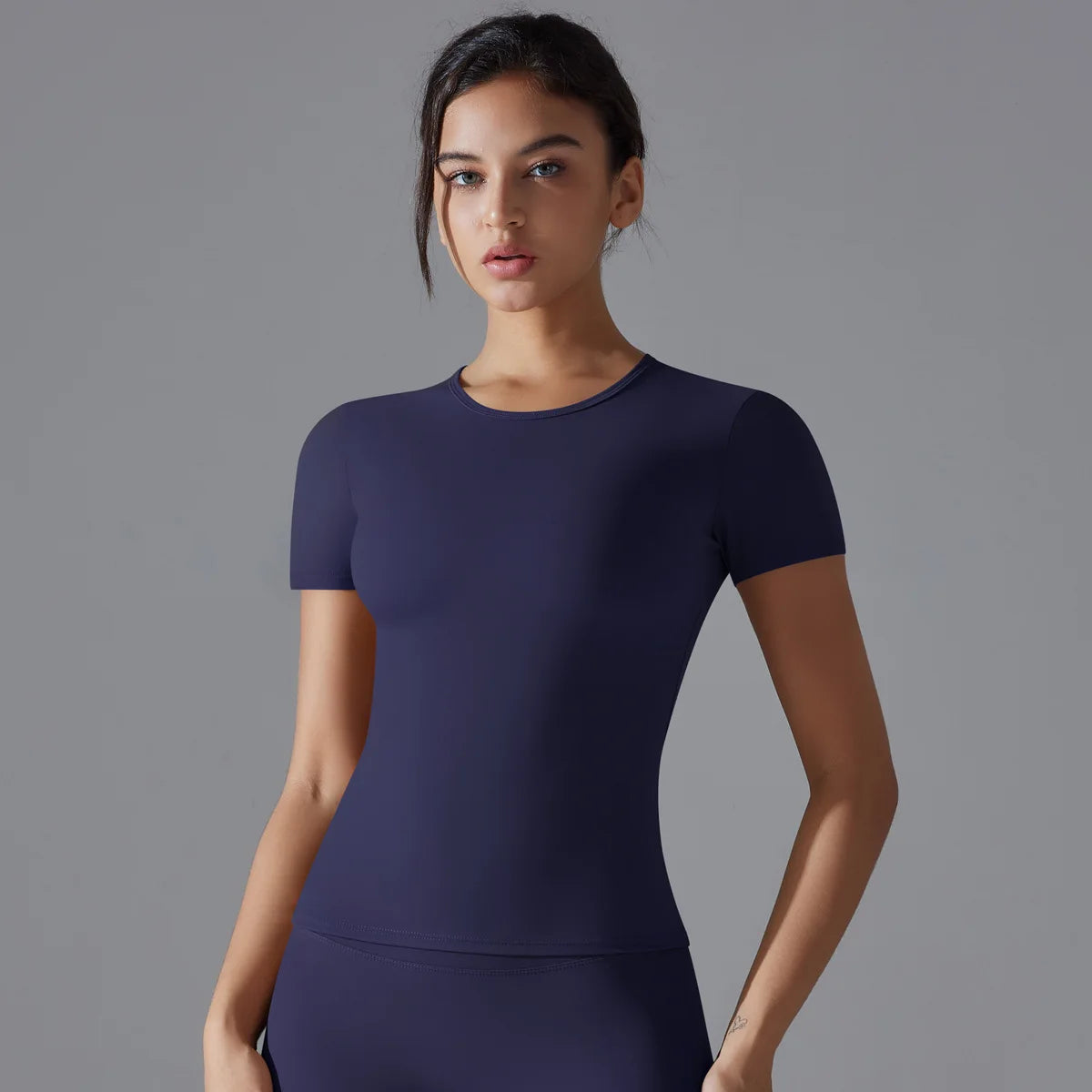 Female Short Sleeves Yoga Shirts Women Fitness Sports T-Shirts Yoga Top Quick Dry Running Tops Tights Gym Workout Push Up Clothe