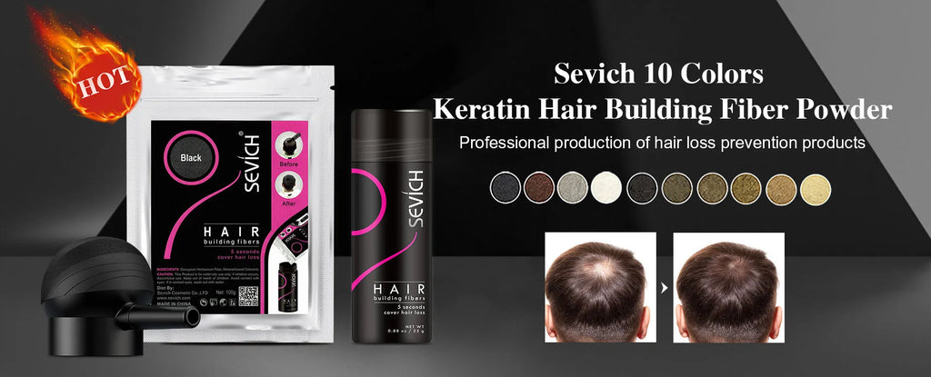 3pcs Hair Fibers Set Keratin Hair Building Styling Powder Hair Loss Instant Regrowth Thickening Powders Hairline Beard Filling