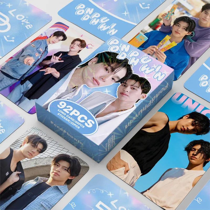 92 Small Thai Star PONDPHUWIN Photo Cards Instant Photo Cards Star Collection Cards and Self-printed LOMO Cards in Stock