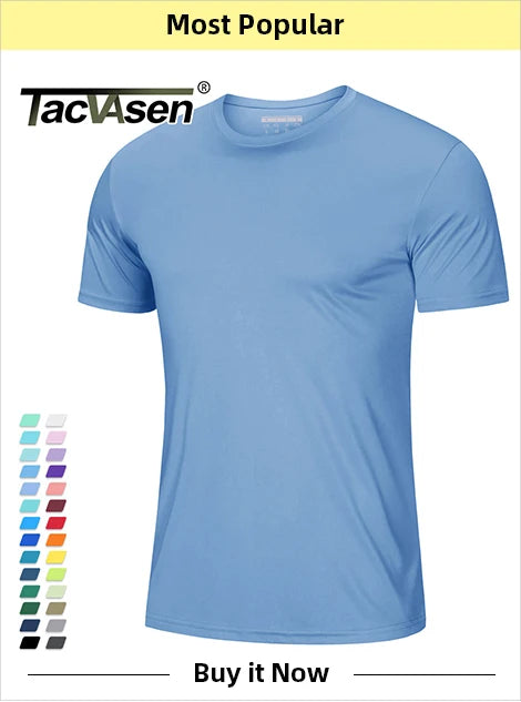 TACVASEN Summer Quick Dry T-shirts Mens Running Jogging Athletic T-shirts Reflective Stripe Sports Gym Fitness Workout T Shirts