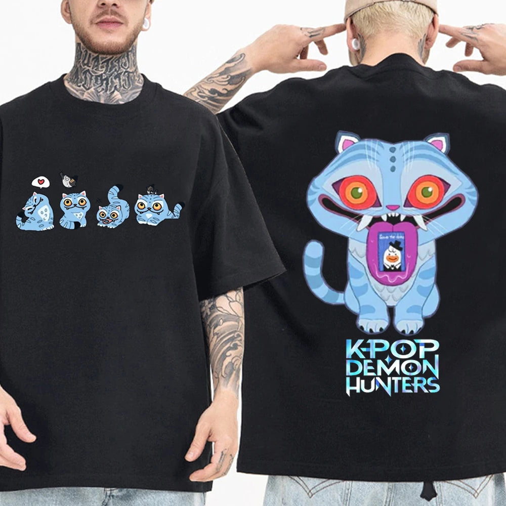 KPop Demon Hunters Tiger T-shirt Harajuku O-neck Casual Shirt Gift