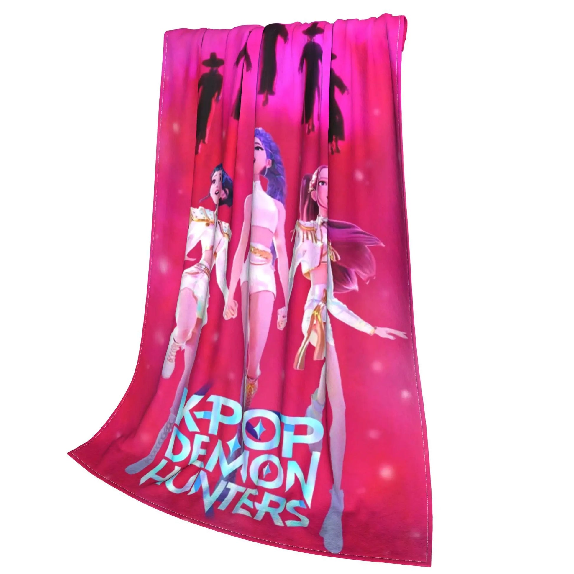 Warm BlanketKids Travel K pop Demon Hunters Throw Blanket  Flannel Bedspread For Outdoor Comfortable Sofa Bed Cover