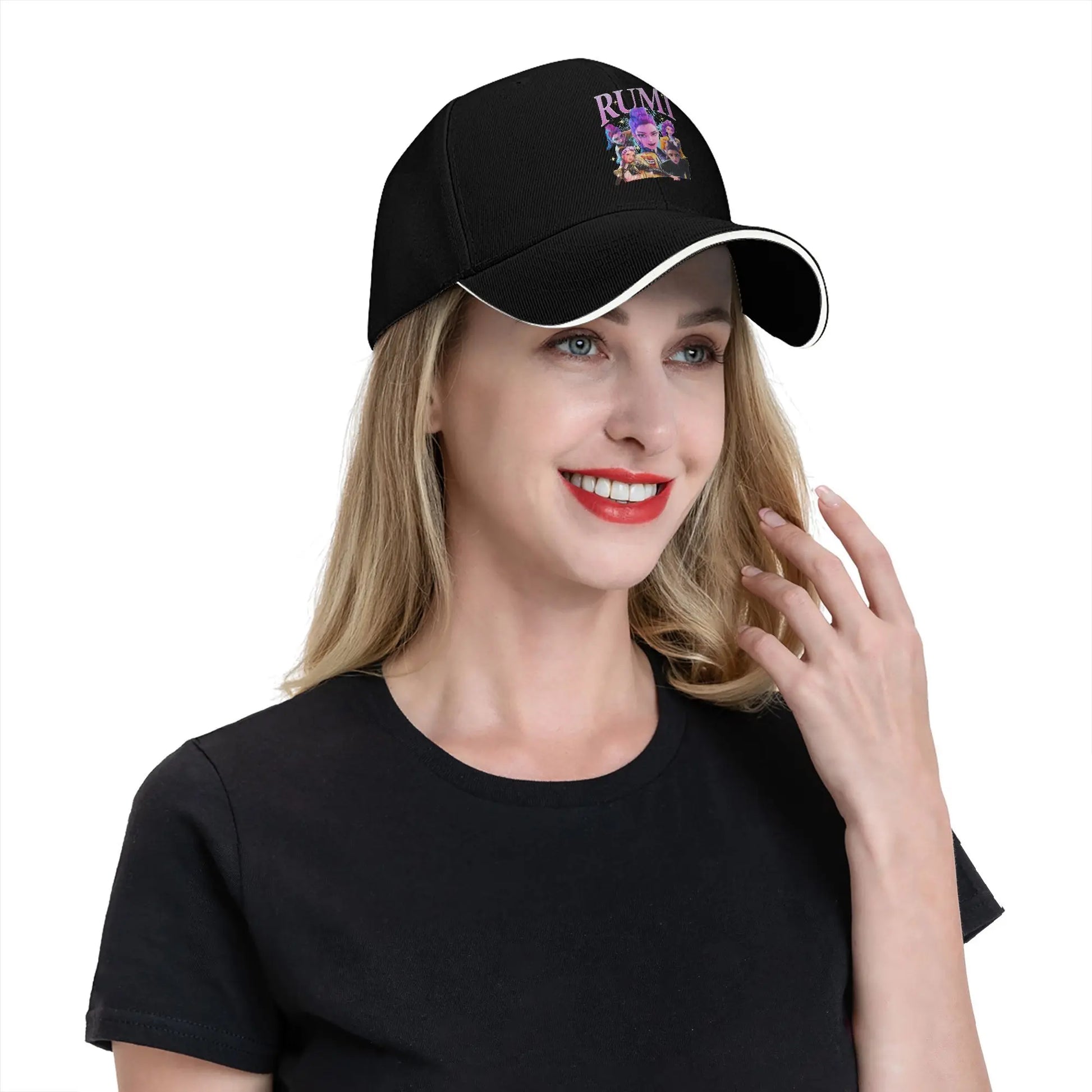 Rumi K pop Demon Hunters Casual Baseball Cap Summer Huntrix Trucker Hat Tennis Skate Hip Hop Hats Female Male Baseball Caps