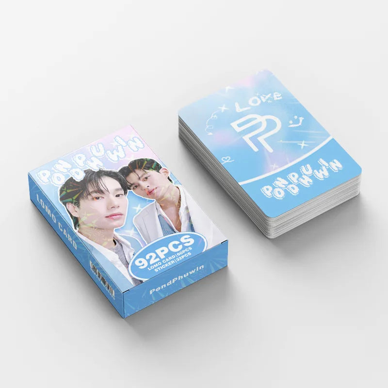 92 Small Thai Star PONDPHUWIN Photo Cards Instant Photo Cards Star Collection Cards and Self-printed LOMO Cards in Stock