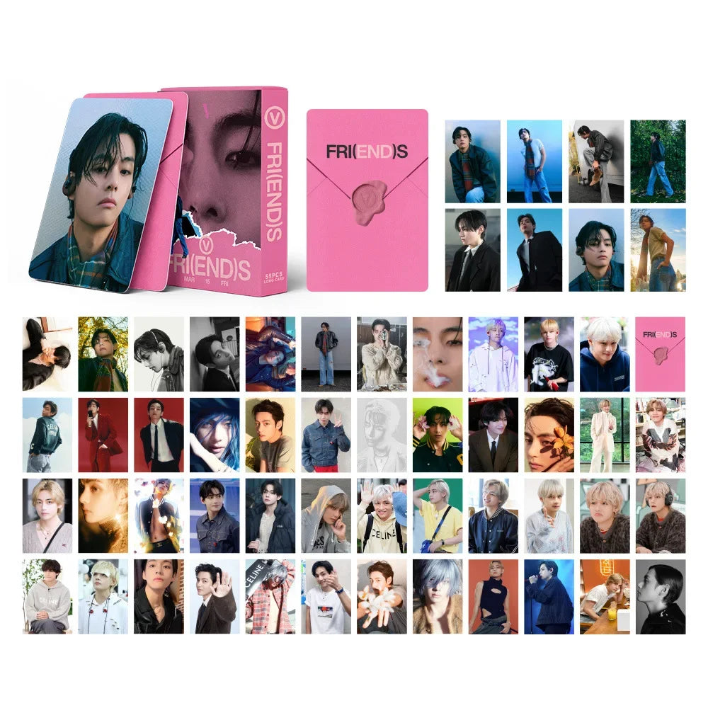 55PCS Kpop Idol New Album HOPE ON THE STAGE WINTER AHEAD FRIENDS THV Lomo Card Photocards Postcards Fans Collection Merch