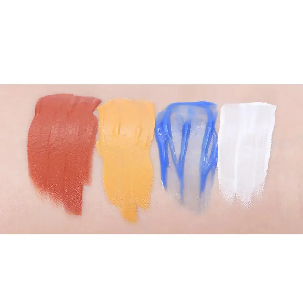 4 Colors Correction Makeup Base Color Adjustment White Blue Yellow Orange Base Blender Makeup Custom Shadow Blend Pigment Beauty