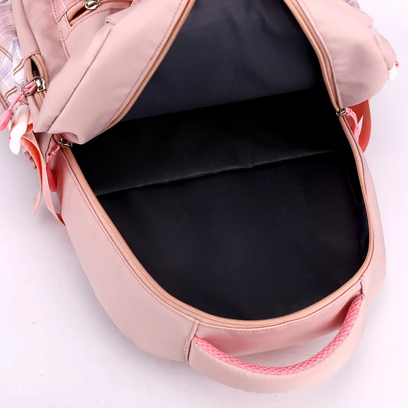 3pcs Set Kpop Demon Hunters Backpack Students Girl Lightweight School Bags Teenager Travel Rucksack Back To School Back Pack