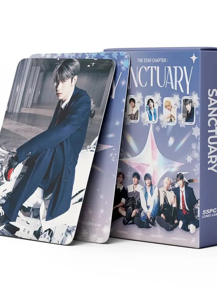 55Pcs Idol Boy Group New Album TOMORROW Lomo Cards HUENINGKAI TAEHYUN BEOMGYU SOOBIN YEONJUN HD Printd Photocards Fans Gift