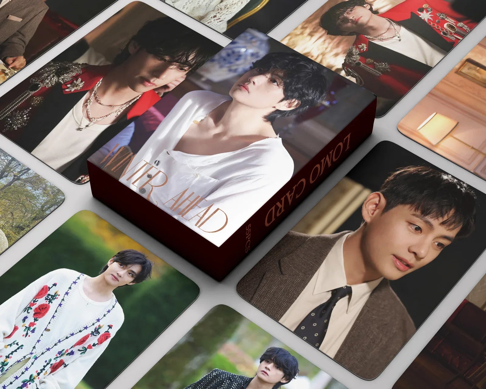 55PCS Kpop Idol New Album HOPE ON THE STAGE WINTER AHEAD FRIENDS THV Lomo Card Photocards Postcards Fans Collection Merch