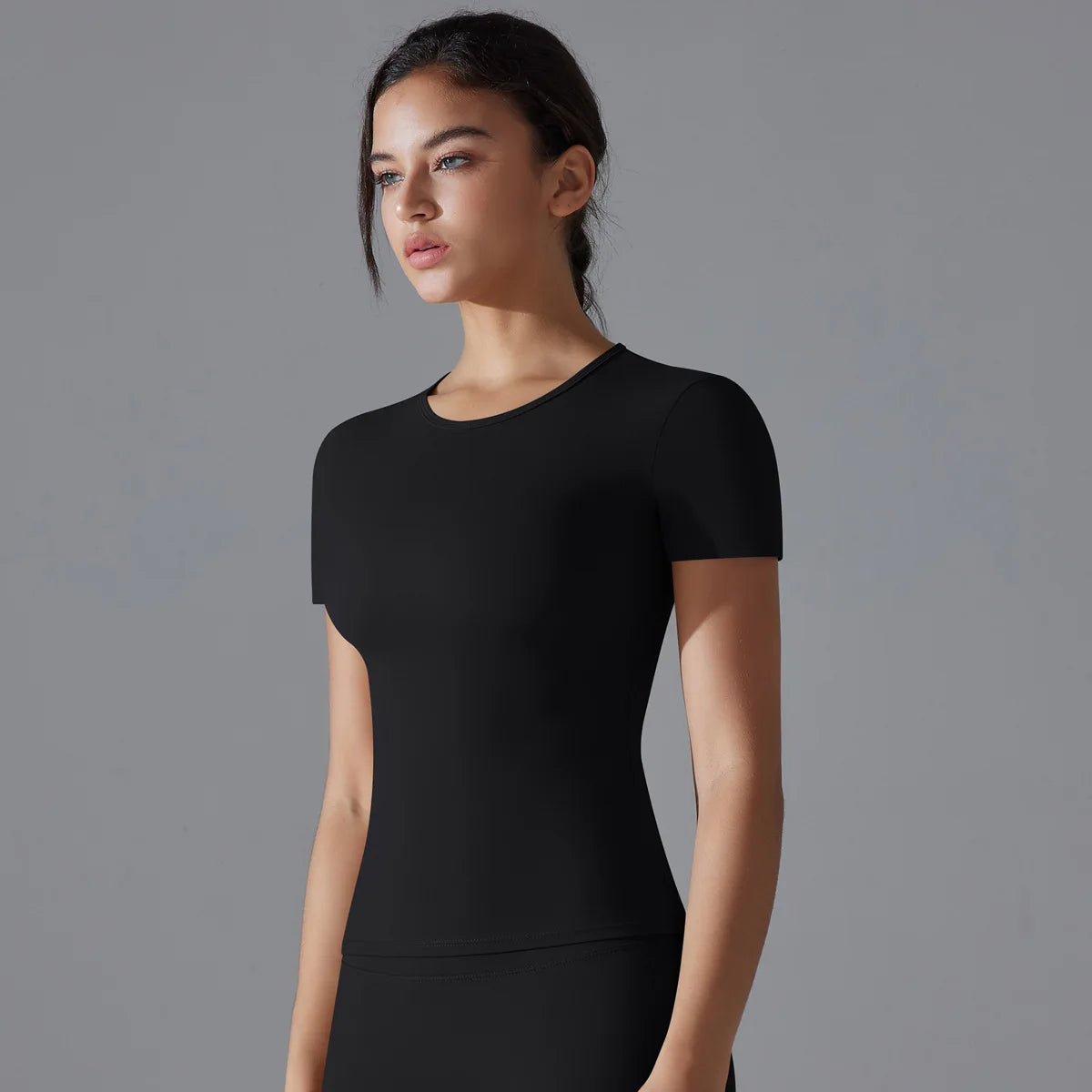 Female Short Sleeves Yoga Shirts Women Fitness Sports T-Shirts Yoga Top Quick Dry Running Tops Tights Gym Workout Push Up Clothe