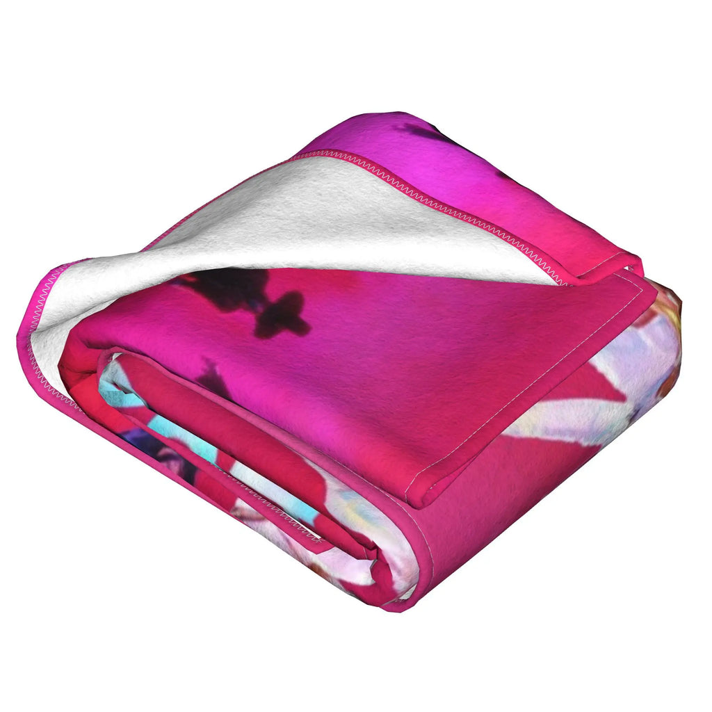 Warm BlanketKids Travel K pop Demon Hunters Throw Blanket  Flannel Bedspread For Outdoor Comfortable Sofa Bed Cover