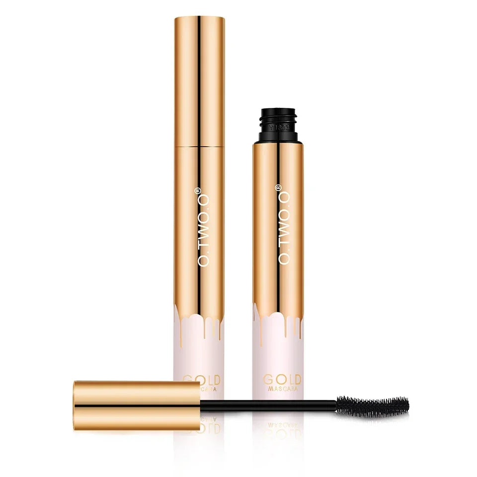 3D Mascara Eyelashes Lengthening Black Lash Eyelash Extension Eye Lashes Brush Beauty Makeup Long-wearing Gold Color Mascara