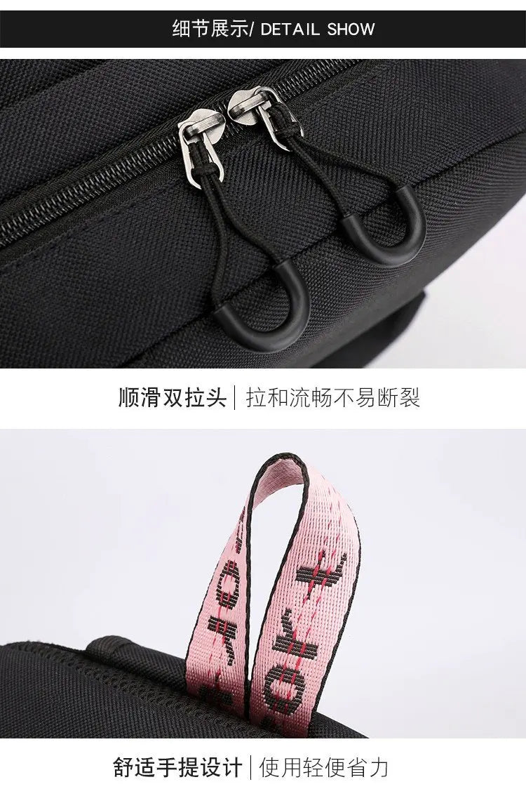 KPop Demon Hunters Backpacks Teen Hot Sale Harajuku Korean Anime Schoolbags Boys Girls USB Charging Large Capacity Shoulders Bag