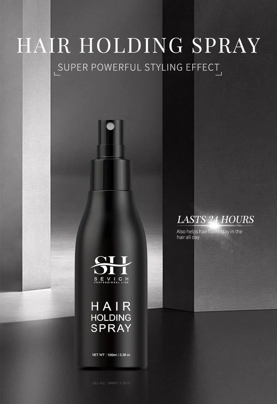3pcs Hair Fibers Set Keratin Hair Building Styling Powder Hair Loss Instant Regrowth Thickening Powders Hairline Beard Filling