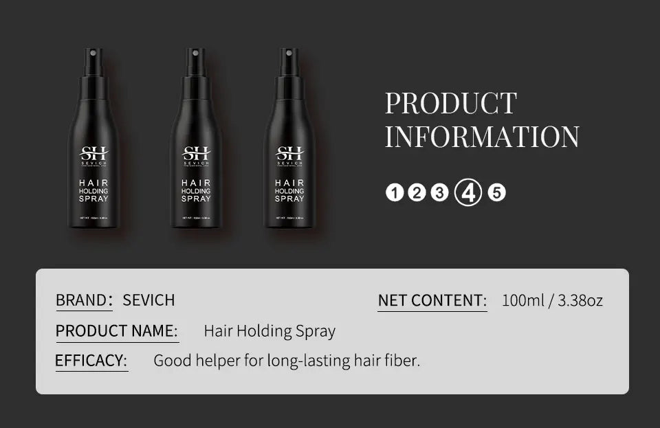 3pcs Hair Fibers Set Keratin Hair Building Styling Powder Hair Loss Instant Regrowth Thickening Powders Hairline Beard Filling