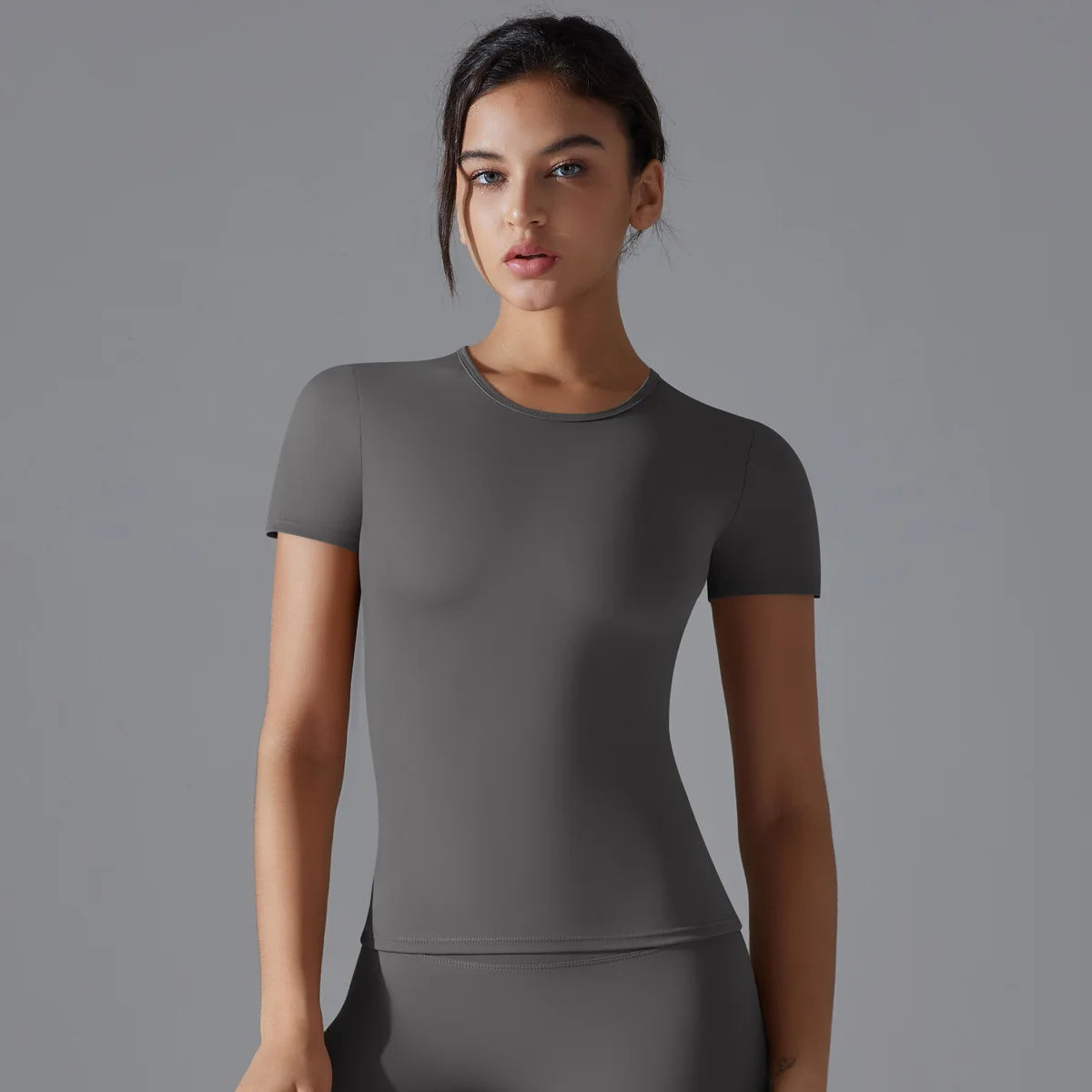 Female Short Sleeves Yoga Shirts Women Fitness Sports T-Shirts Yoga Top Quick Dry Running Tops Tights Gym Workout Push Up Clothe