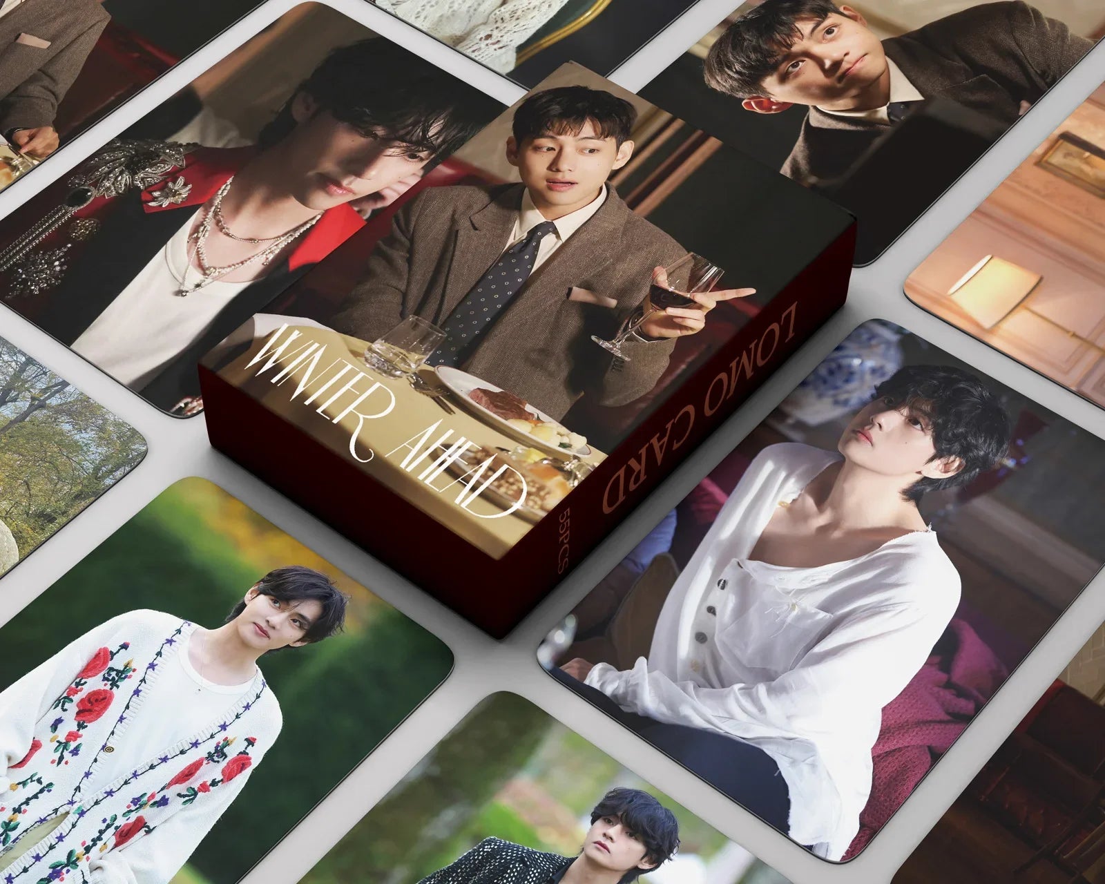 55PCS Kpop Idol New Album HOPE ON THE STAGE WINTER AHEAD FRIENDS THV Lomo Card Photocards Postcards Fans Collection Merch