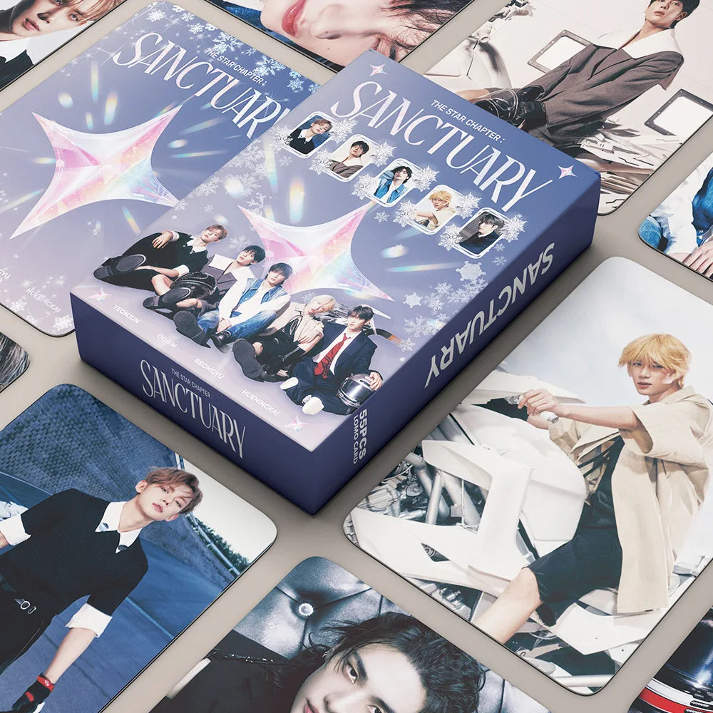 55Pcs Idol Boy Group New Album TOMORROW Lomo Cards HUENINGKAI TAEHYUN BEOMGYU SOOBIN YEONJUN HD Printd Photocards Fans Gift