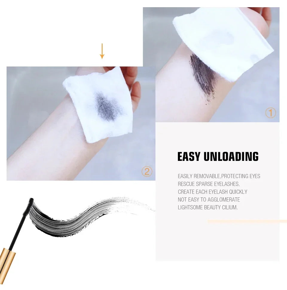 3D Mascara Eyelashes Lengthening Black Lash Eyelash Extension Eye Lashes Brush Beauty Makeup Long-wearing Gold Color Mascara