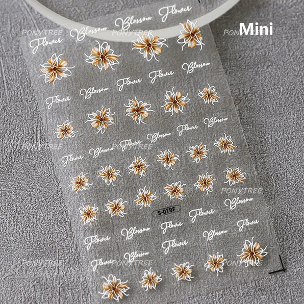 Delicate Jelly chic Bowknot Silk Ribbon Knot Star Shiny Dreamy Self Adhesive Nail Art Decorations Sticker Dressy Manicure Decals