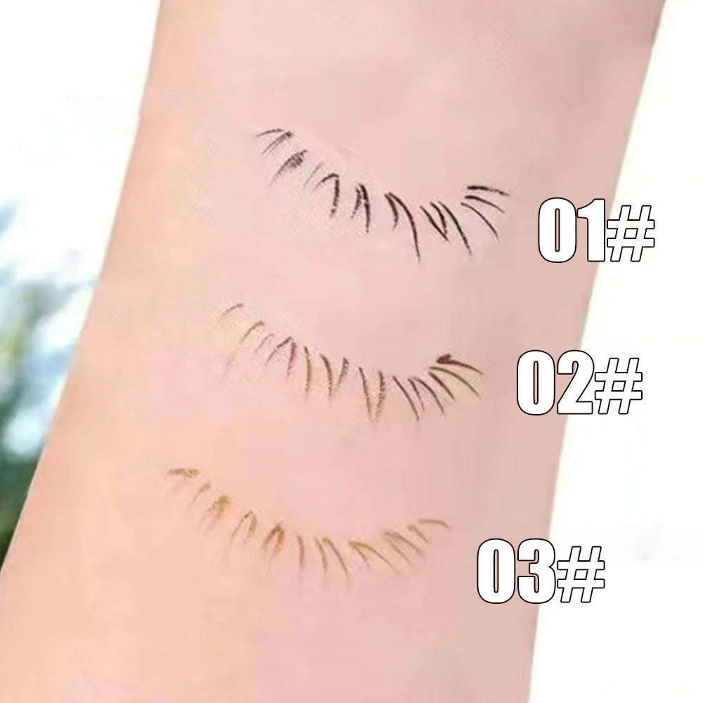 3 Colors Brown Lying Silkworm Liquid Eyeliner Pen Waterproof Big Eyes Makeup Smooth Quick-drying Women Cosmetics Beauty Tools