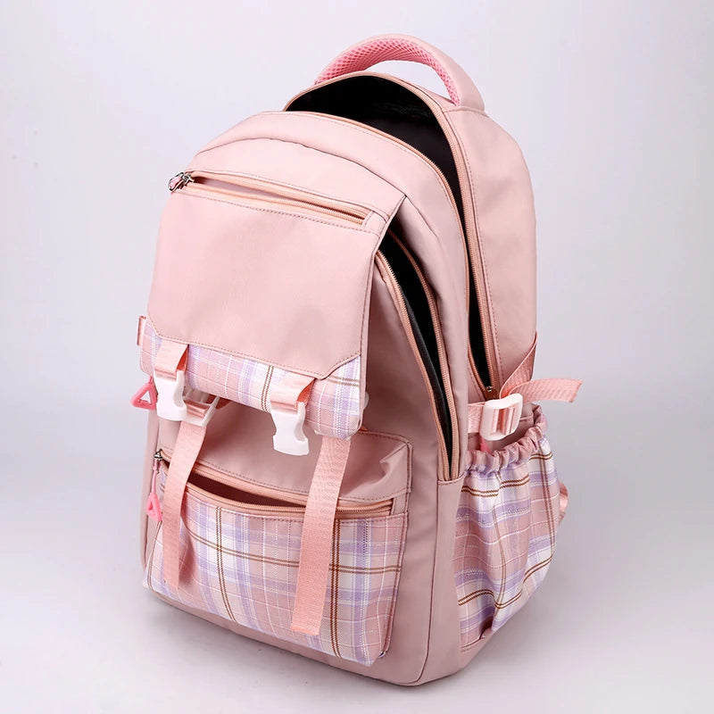 3pcs Set Kpop Demon Hunters Backpack Students Girl Lightweight School Bags Teenager Travel Rucksack Back To School Back Pack