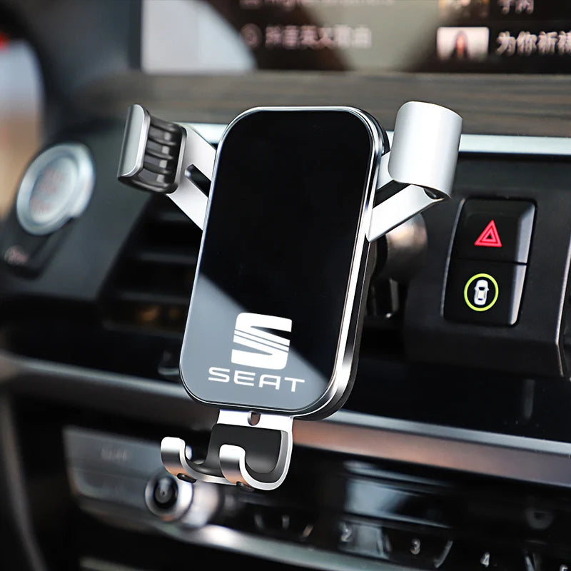 ABS Car Phone Holder 360 Rotation Gravity Auto Grip Bracket For Seat Cupra FR Leon Ibiza Mk3 5F 6J Ateca Sportcoup Exeo Altea