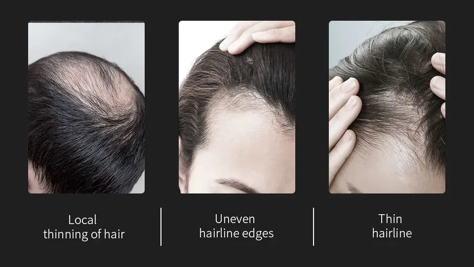 3pcs Hair Fibers Set Keratin Hair Building Styling Powder Hair Loss Instant Regrowth Thickening Powders Hairline Beard Filling