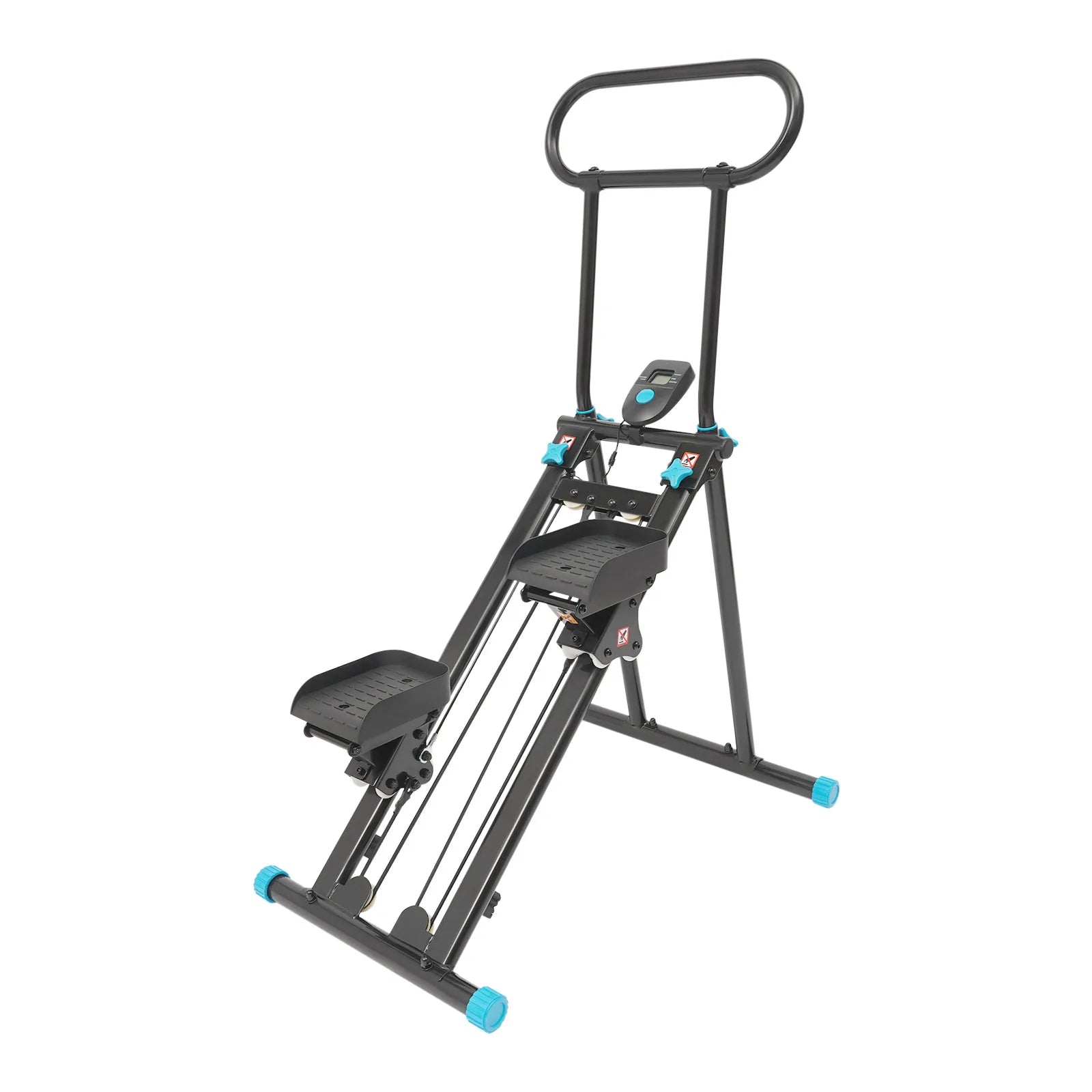 Home Foldable Step Machine Indoor Vertical Stair Climbing Machine or Full-Body Workout, Stair Stepper for Home Gym, 300lbs