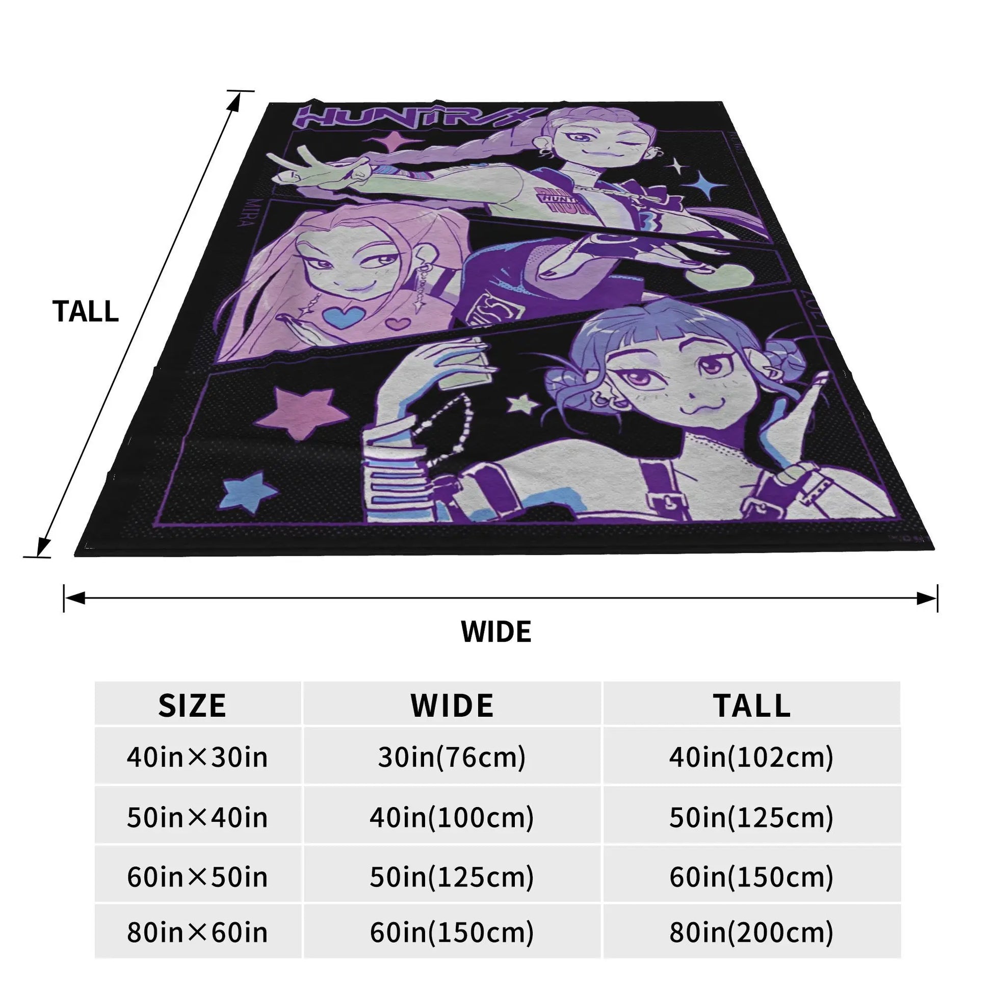 K Pop Demon Hunters Team Anime Plush Blanket Girls Boys  Flannel Throw Blanket For Bedroom Warm Soft Quality Bedspread Gift