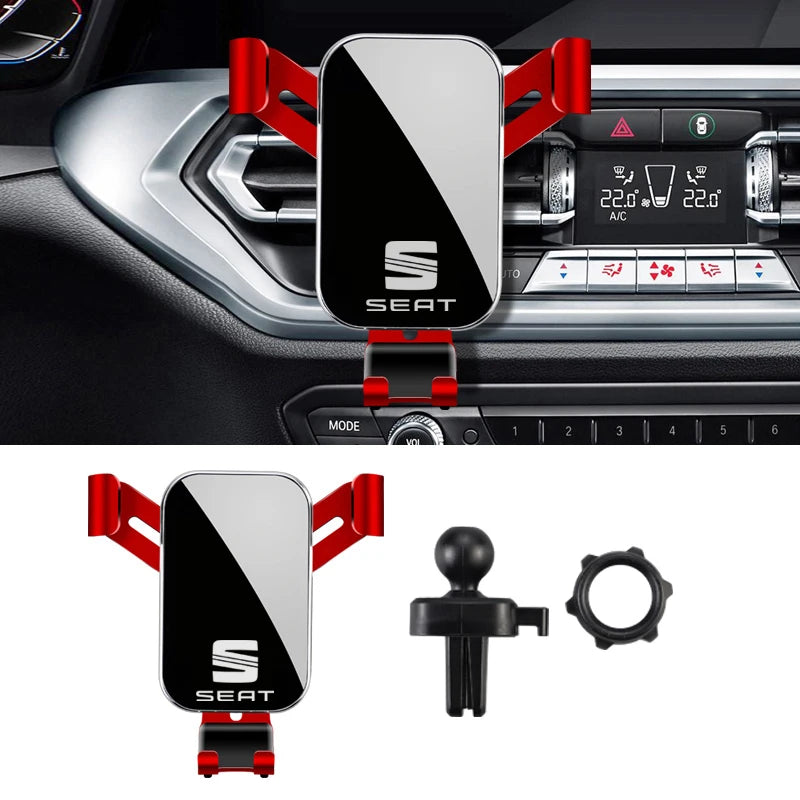 ABS Car Phone Holder 360 Rotation Gravity Auto Grip Bracket For Seat Cupra FR Leon Ibiza Mk3 5F 6J Ateca Sportcoup Exeo Altea