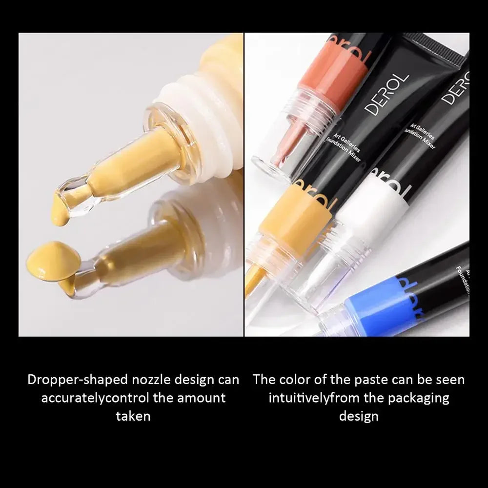 4 Colors Correction Makeup Base Color Adjustment White Blue Yellow Orange Base Blender Makeup Custom Shadow Blend Pigment Beauty