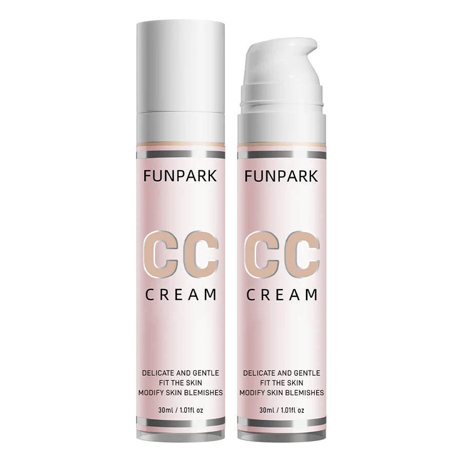 30ml 1Pc Color Correcting CC Cream Facial Foundation Waterproof Concealer Whitening Liquid Foundation Korean Makeup Cosmetics