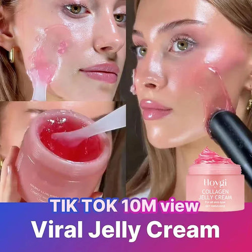 100g Jelly Face Cream Collagen Soft SPA Nourishing Moisturize Face Shrinks Pores Remove Comedones Jelly Essence Korean Skin Care